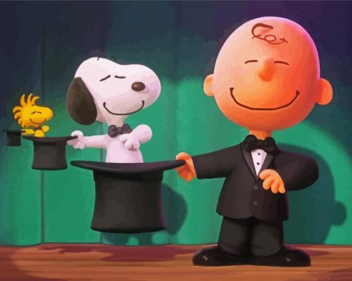 The Peanuts Movie paint by numbers