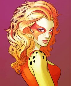 ThunderCats Cheetara paint by numbers