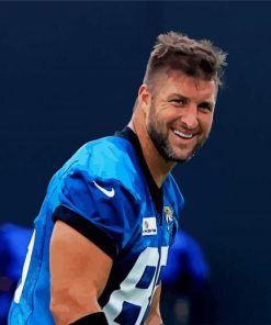 Tim Tebow Footballer paint by numbers