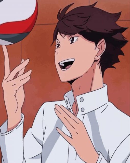 Toru Oikawa Anime Boy paint by numbers