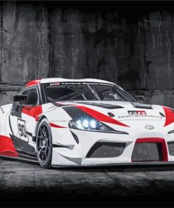 Toyota GR Supra paint by numbers