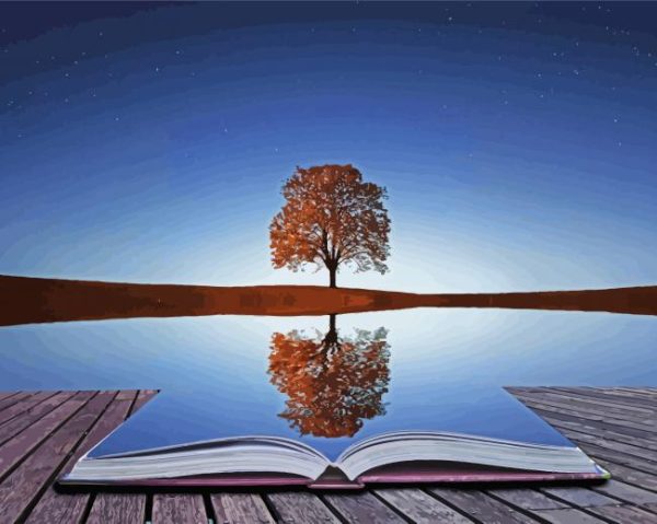 Tree Reflection paint by numbers