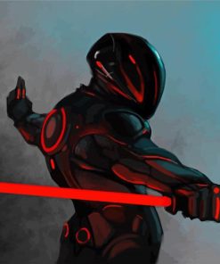 Tron Film Rinzler paint by numbers