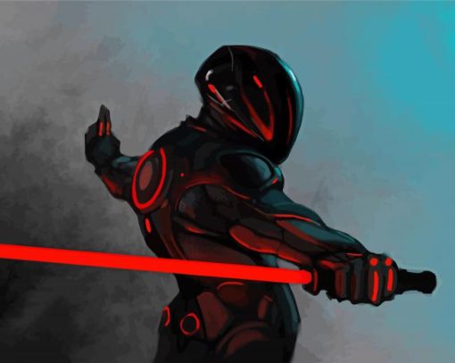 Tron Film Rinzler paint by numbers