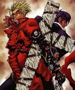 Trigun Vash And Nicholas paint by numbers