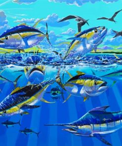 Tuna Fish In Sea paint by numbers