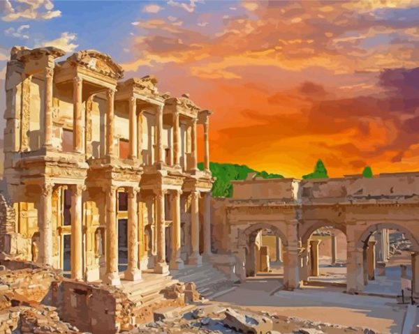 Turkish Ruins Paint By Number