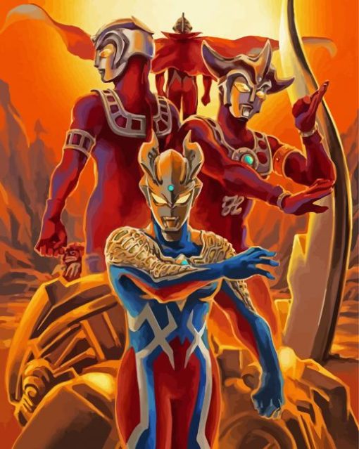 Ultraman Sci Fi Movie Paint By Number