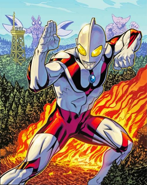 Ultraman Superhero Paint By Number