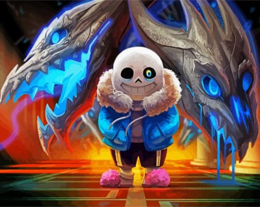 Undertale Game Sans Paint By Number