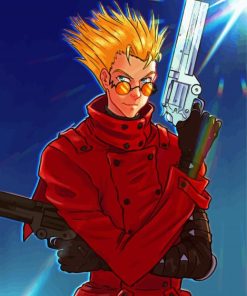 Vash The Stampede Trigun Anime paint by numbers