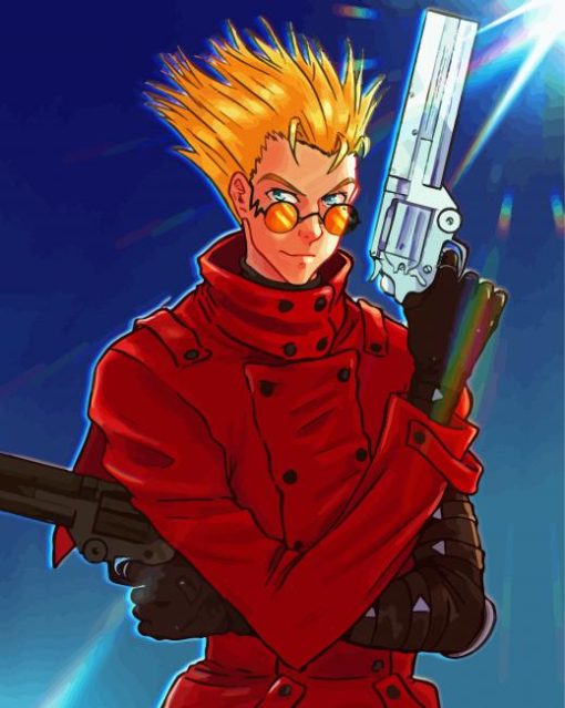 Vash The Stampede Trigun Anime paint by numbers