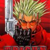 Vash The Stampede Trigun Manga Anime paint by numbers