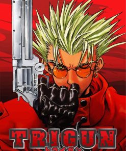 Vash The Stampede Trigun Manga Anime paint by numbers