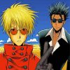 Vash The Stampede and Nicholas paint by numbers