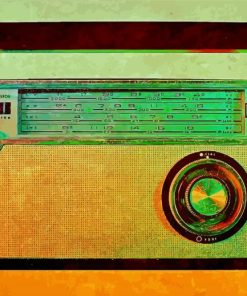 Vintage Radio Paint By Number