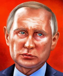 President Vladimir Putin Illustration Paint By Number