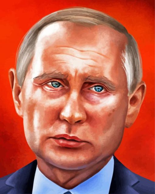 President Vladimir Putin Illustration Paint By Number