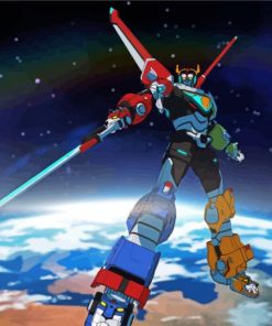 Voltron The Robot paint by numbers