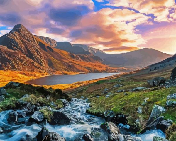 Wales Snowdonia National Park Paint By Number