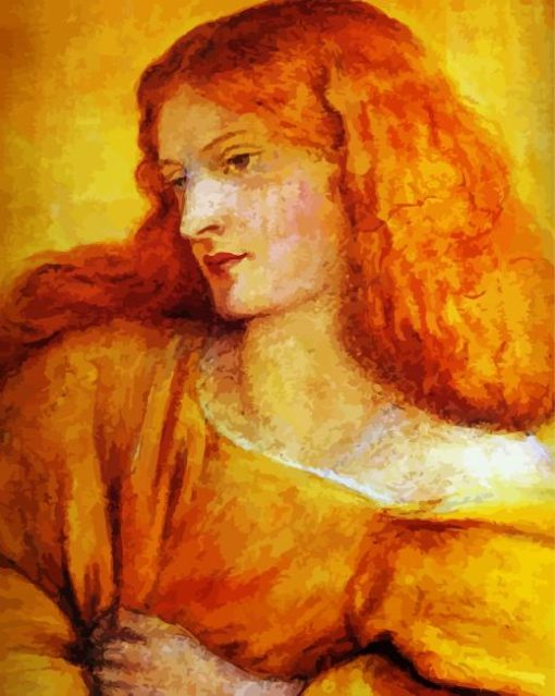 Woman In Yellow Rossetti Paint By Number