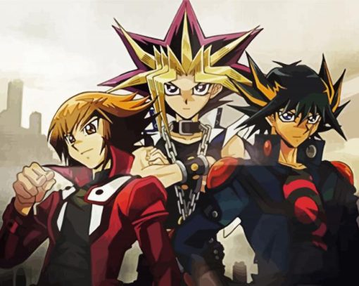 Yu Gi Oh Manga Anime Characters Paint By Number