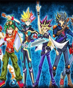 Yugi And Yu Gi Oh Characters Paint By Number