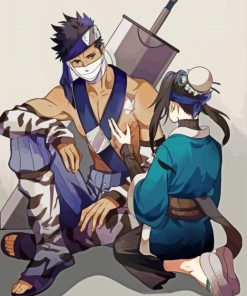 Zabuza and Haku paint by numbers