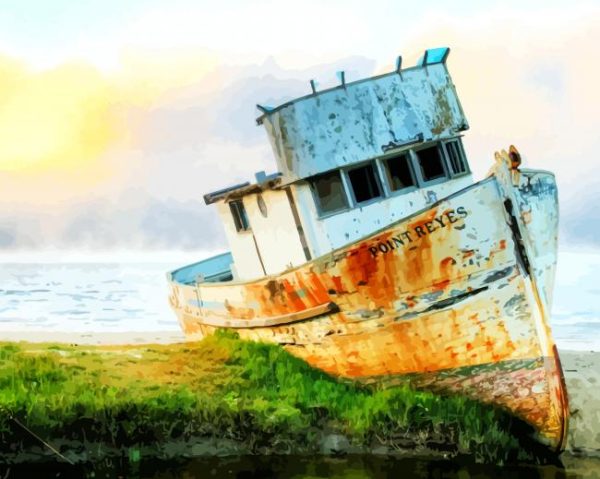 Abandoned Shipwreck Paint By Number