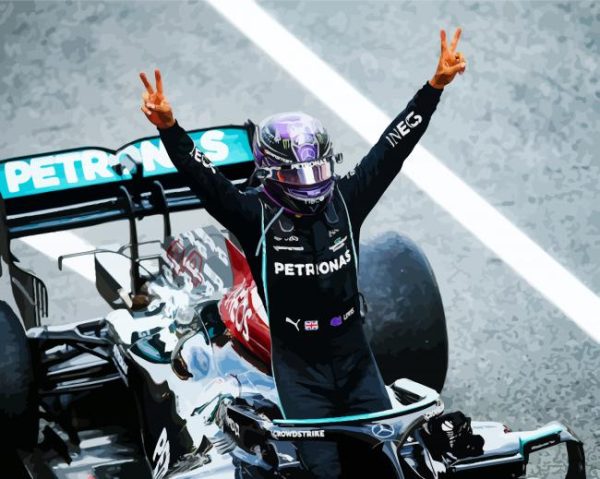 Aesthetic Lewis Hamilton F1 Paint By Number