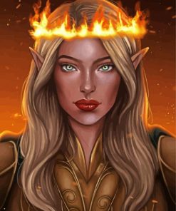 Aelin Galathynius paint by numbers