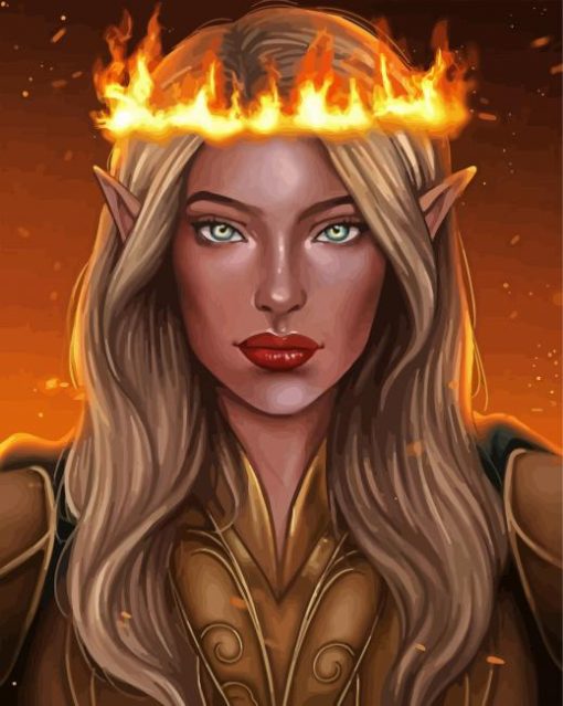 Aelin Galathynius paint by numbers