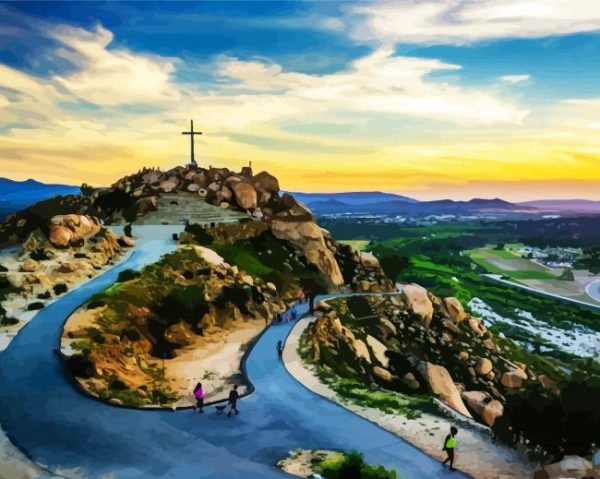 Mount Rubidoux Park Riverside Paint By Number