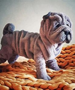 Aesthetic Sharpei Puppy Paint By Number