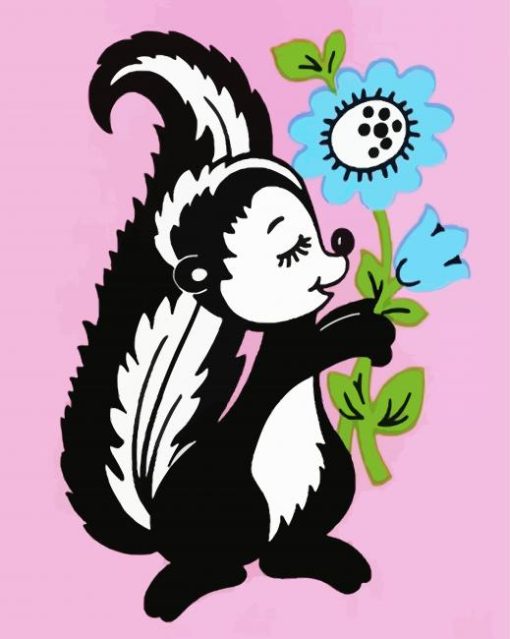 Aesthetic Skunk Paint By Number