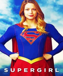 Aesthetic Supergirl paint by numbers