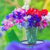 Aesthetic Sweetpea Flowers Paint By Number