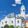 The Aesthetic Blue Church Slovakia Paint By Number