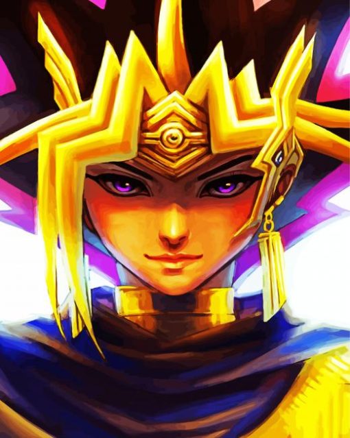 Aesthetic Yugi Muto Anime Manga paint by numbers