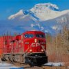 Aesthetic Canadian Pacific Train Paint By Number