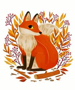 Aesthetic Fox paint by numbers