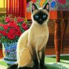 Aesthetic Siamese Kitty paint by numbers