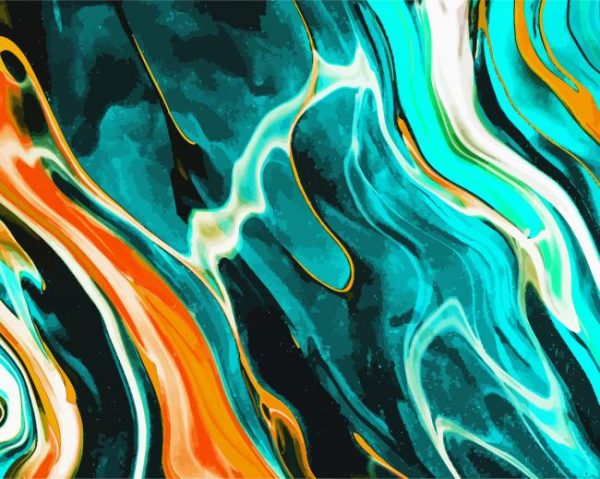 Aesthetic Splatter Art Paint By Number
