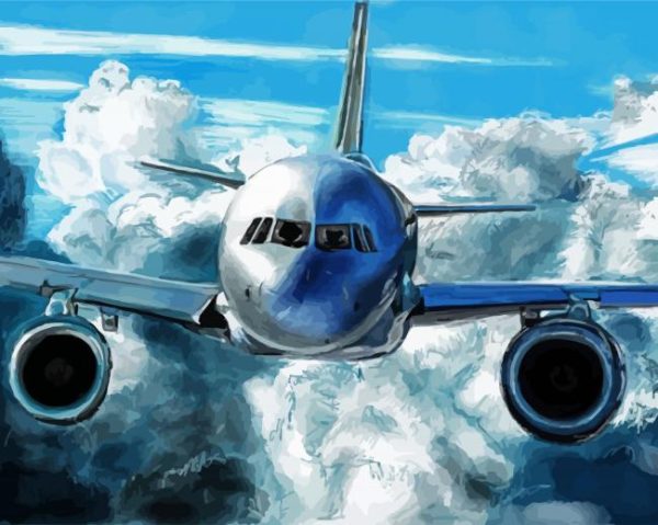 Boeing Airplane Paint By Number