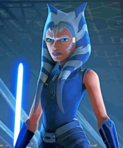 Angry Ahsoka Tano Paint By Number