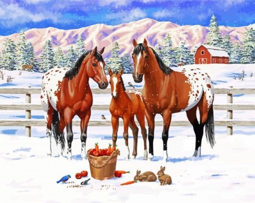 Appaloosa Horses Family Paint By Number