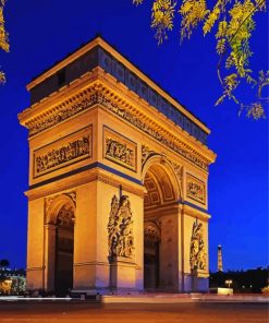 Arc de Triomphe Paris paint by numbers