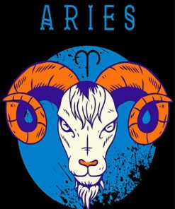 Aries Zodiac Sign Paint By Number