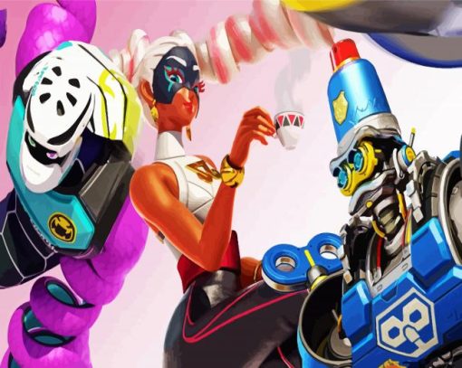 Arms Characters paint by numbers