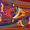 Artistic Fishes Paint By Number